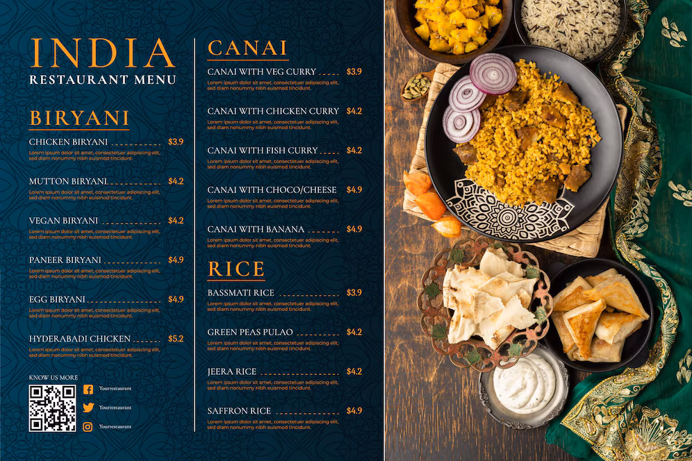 Menucard Design services